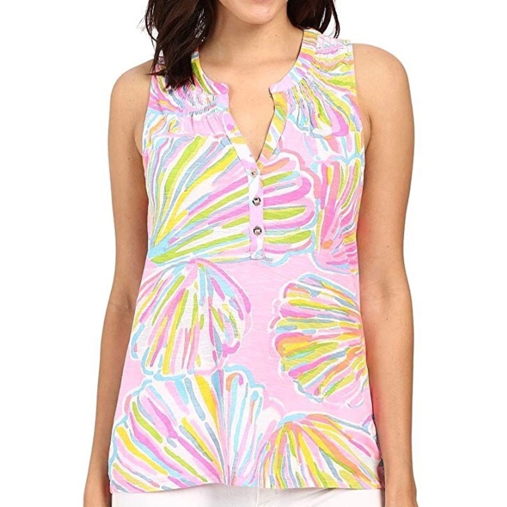 Lilly Pulitzer Essie Tank Shellabrate Seashells